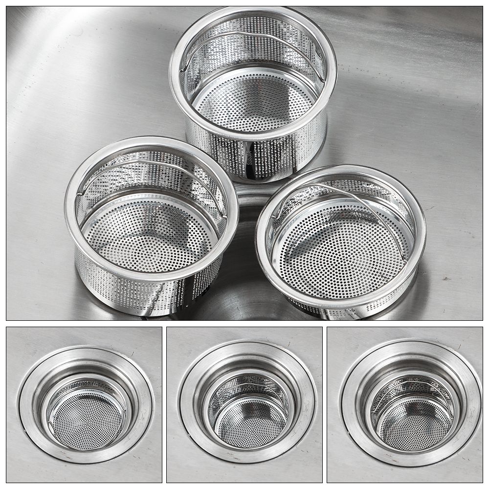 Commercial Kitchen Bin - ที่กรองท่อระบายน้ำสแตนเลสสำหรับห้องครัวที่อุดท่อระบายน้ำทิ้งที่พื้นห้องน้ำ keranjang saringan ผม