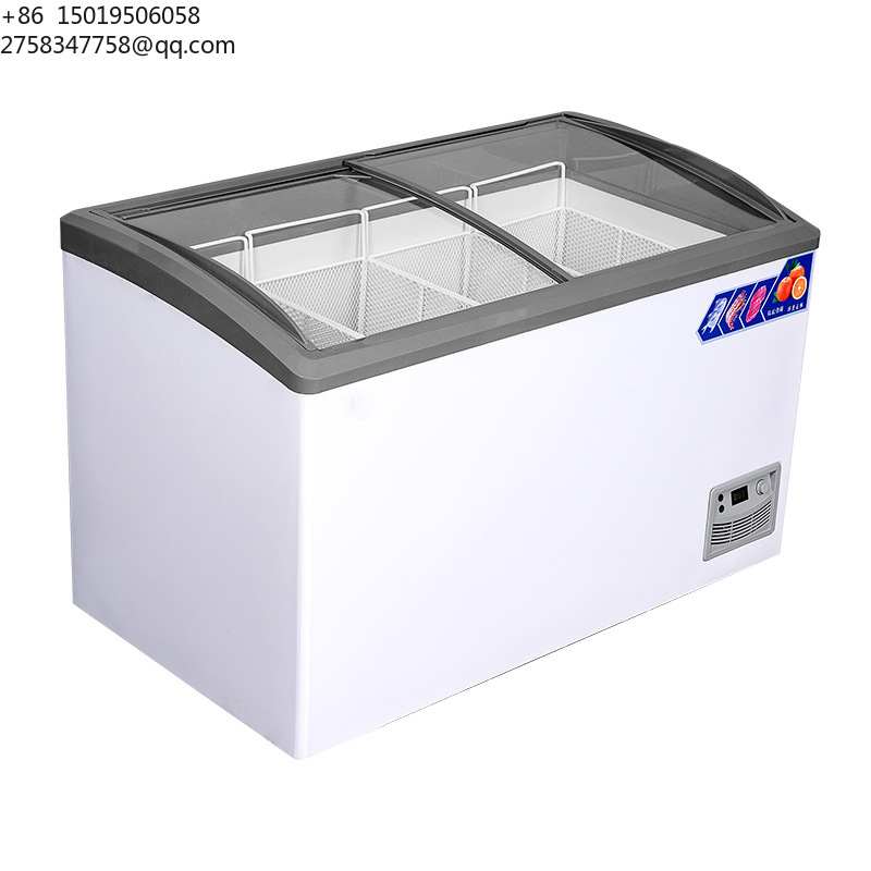Commercial Chest Freezer - ตู้แช่ไอศกรีมไฟฟ้าคุณภาพสูงขนาดเล็ก สำหรับใช้ในบ้าน โรงแรม หรือโรงรถ ซูเปอร์มาร์เก็ต ตู้แช่แบบฝาทึบ