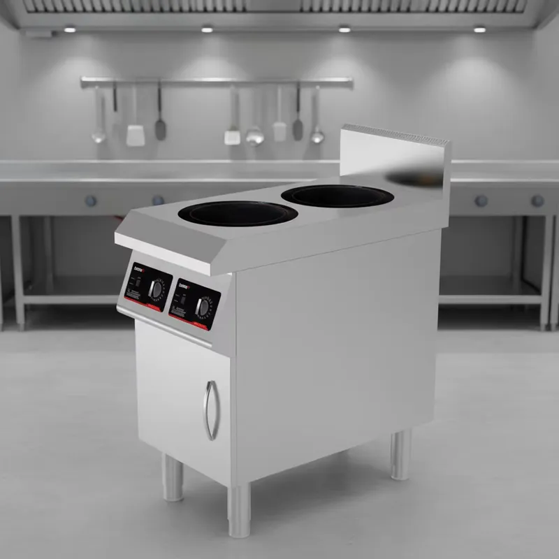เตาแม่เหล็กไฟฟ้าแบบสองหัวเตา 5 - Range Commercial Kitchen บทวิจารณ์และราคา