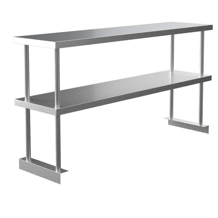 โต๊ะเตรียมอาหารสแตนเลสแบบมีชั้ - Commercial Kitchen Worktops บทวิจารณ์และราคา