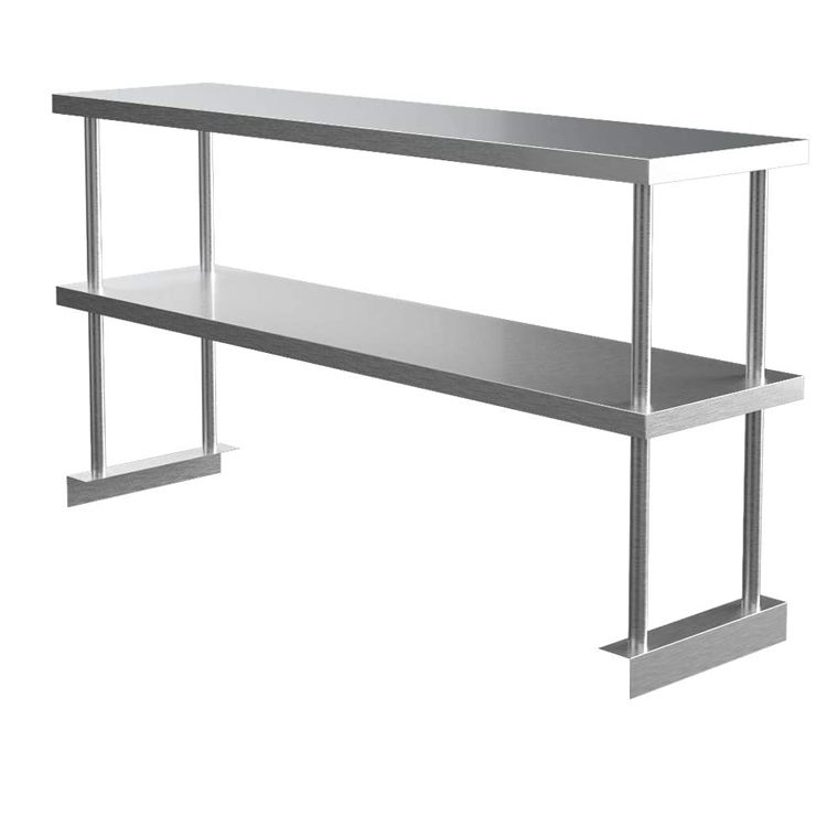 โต๊ะเตรียมอาหารสแตนเลสแบบมีชั้ - Commercial Kitchen Worktops บทวิจารณ์และราคา