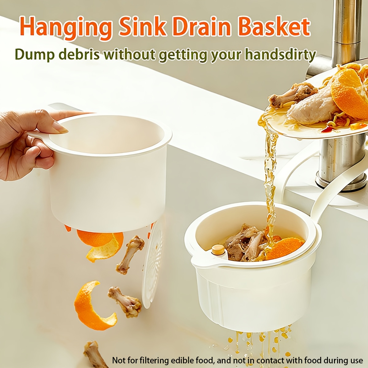 ตะกร้ากรองเศษอาหารแบบแขวนพกพา  - Commercial Kitchen Bin บทวิจารณ์และราคา